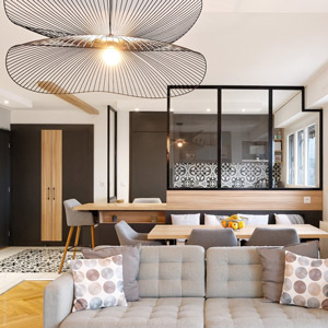Aménagement intérieur salle à manger cuisine