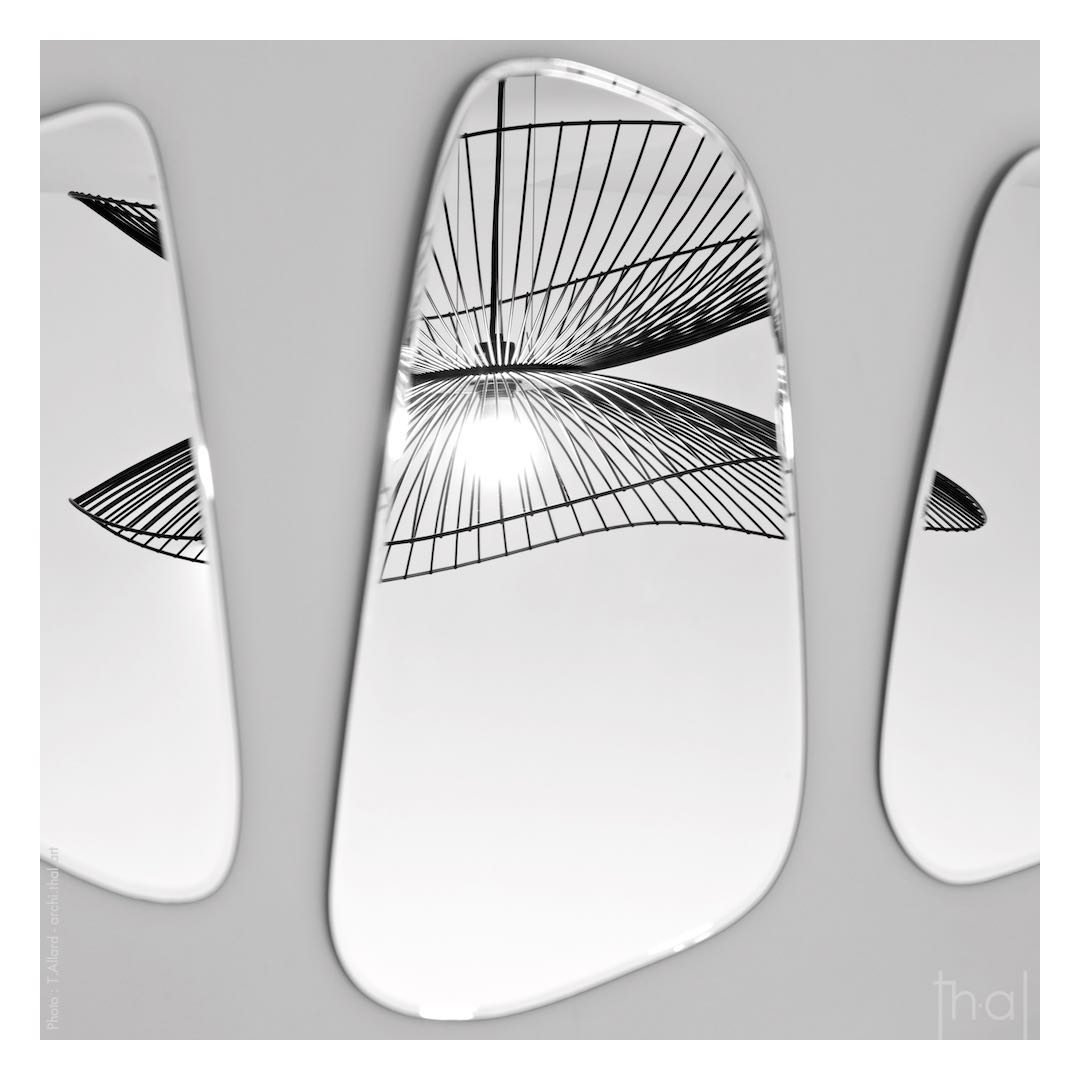 Reflet du luminaire Libellule créé par Elise Fouin pour Forestier